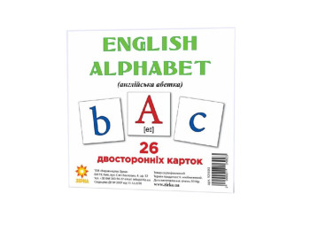 Картки міні English alphabet, 110х110 мм. ZIRKA 101693