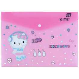 Папка на кнопці Kite Hello Kitty HK25-244-4, формат A4, поліпропілен, Kite