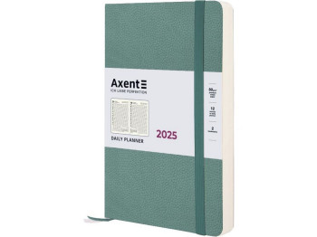 Дневник 2025 Partner Soft Skin серо-лазурный 14,5х21 см. Axent 8810-25-48-A