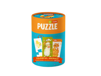 Пазл и игра Цветные животные, Mon Puzzle
