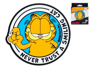 Бейдж на липучці Garfield, 6,8×6,5 см, гумовий, Kite