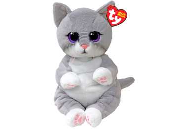 Мягкая игрушка BEANIE BELLIES Серый котенок MORGAN 25 см. TY 43203