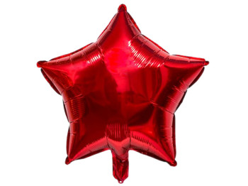 Фольгована повітряна кулька Зірка червона. MegaZayka 2004
