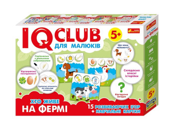 Учебные пазлы. Кто живет на ферме. IQ-club для малышей. Ranok Creative 13203005У