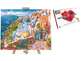 Набор для творчества Картина по номерам Город на вершине 40X50 см. Danko Toys KpNe-40х50-02-01-10