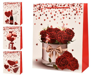 Пакет подарунковий паперовий S Love 18х23х10 см, R94967-S