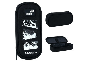 Пенал м’який з органайзером Kite Anime Boy K26-662-20, 21 см, на блискавці, Kite