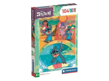 Пазли 104 елемента, Пригоди Стіча та його друзів, Clementoni 25042