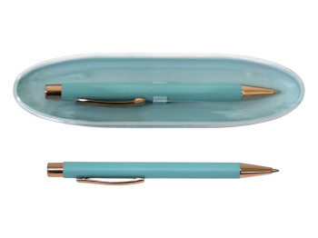 Ручка кулькова A PLUS A-922(947), у пластиковому футлярі, блакитна