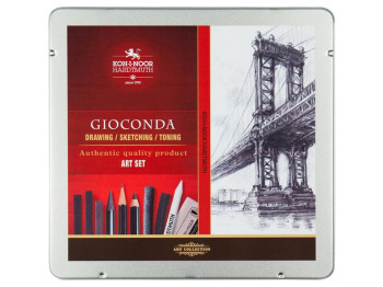 Набор художника Gioconda, 23 предмета, металлический футляр, Koh-i-Noor