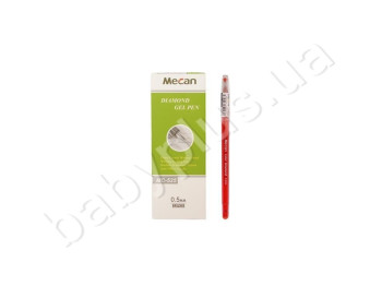 Ручка гелевая красная тонкая Diamond 0,5 мм, MC-525-RED