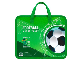 Папка-портфель Kidis Football, А4, на молнии, с текстильными ручками