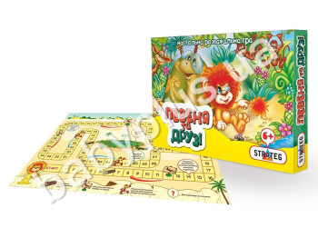 Настольная игра Львенок и друзья, в коробке, Strateg