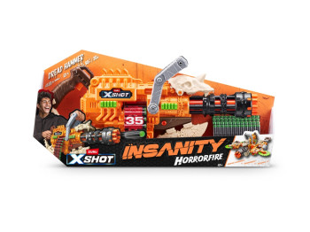 Быстрострельный бластер Insanity Horrorfire Dread Hammer. 48 патронов. Zuru 36733