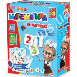 Математика на магнітах Маша та ведмідь (укр)
