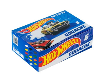 Гуашь Hot Wheels 6 цветов. 20 мл. Kite HW23-062