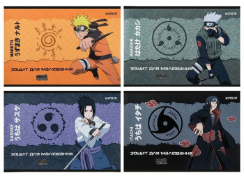 Альбом для малювання Naruto Shippuden, 12 аркушів, Kite