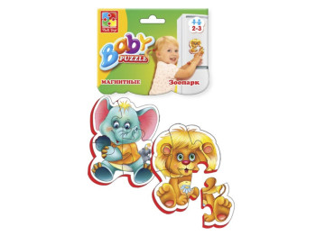Магнітні бебі пазли Зоопарк, Vladi Toys