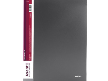 Папка дисплей-книга Axent 1040-03-A A4, 40 файлів, сіра, Axent