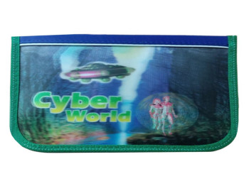Пенал прямоугольный с одним отделением, дизайн Cyber World