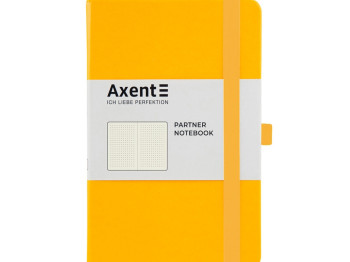 Книга записна у крапку Partner жовта 125х195 мм. 96 аркушів. Axent 8306-08-A