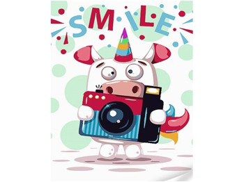 Набор для росписи по номерам Smile 30х40 см, Strateg