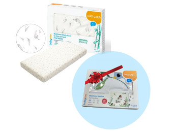Бамбуковая простыня для кроватки Перинки 60х120 см. BabyOno 749/04
