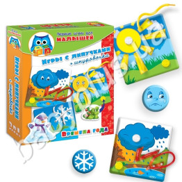 Ігри з прищіпками і липучками Пори року, Vladi Toys