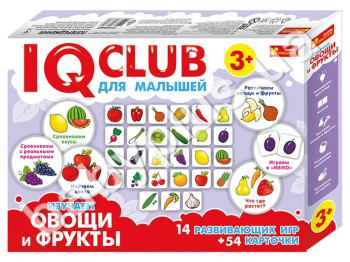 Обучающие пазлы Изучаем овощи и фрукты, IQ-club, Ranok Creative