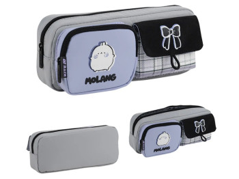 Пенал мягкий с карманами Kite Molang ML26-2701, 21 см, на молнии, Kite