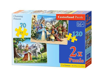 Пазли Принцеси, 70 елементів і 120 елементів, Castorland