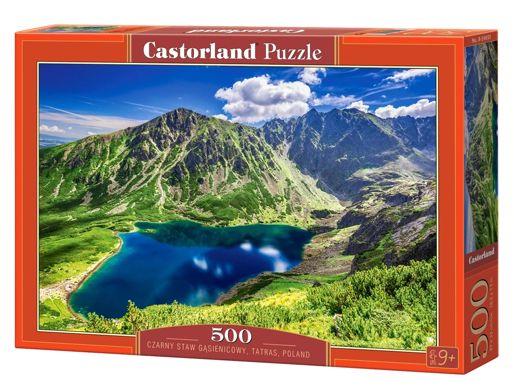 Пазли Чорний Став Гонсєніцови озеро у Татрах, 500 елементів, Castorland