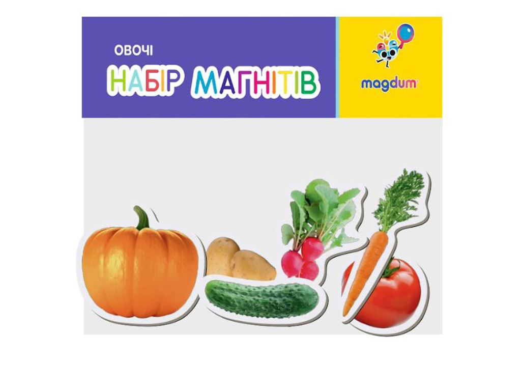 Набір магнітів Овочі 6шт. Magdum ML4032-21