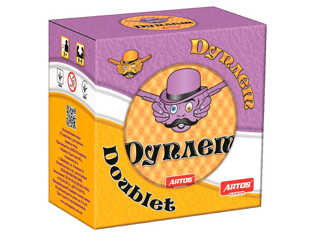 Настільна гра Дуплет. Artos Games 4820130621007