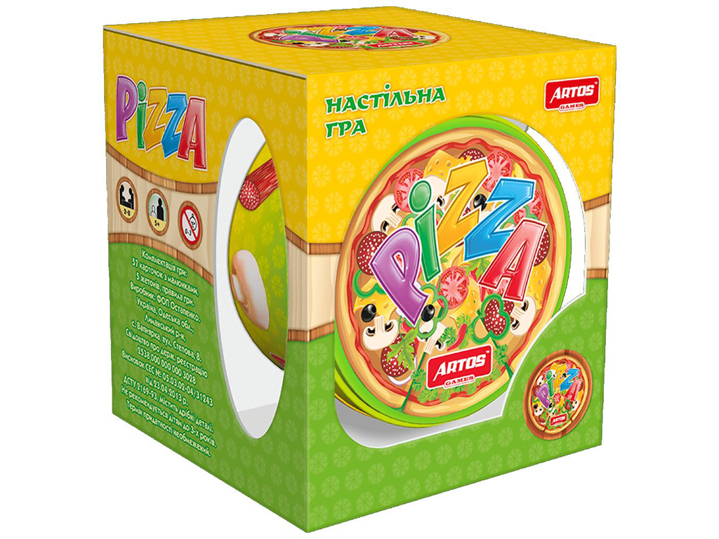 Настільна гра Піца. Artos Games 4820130621045