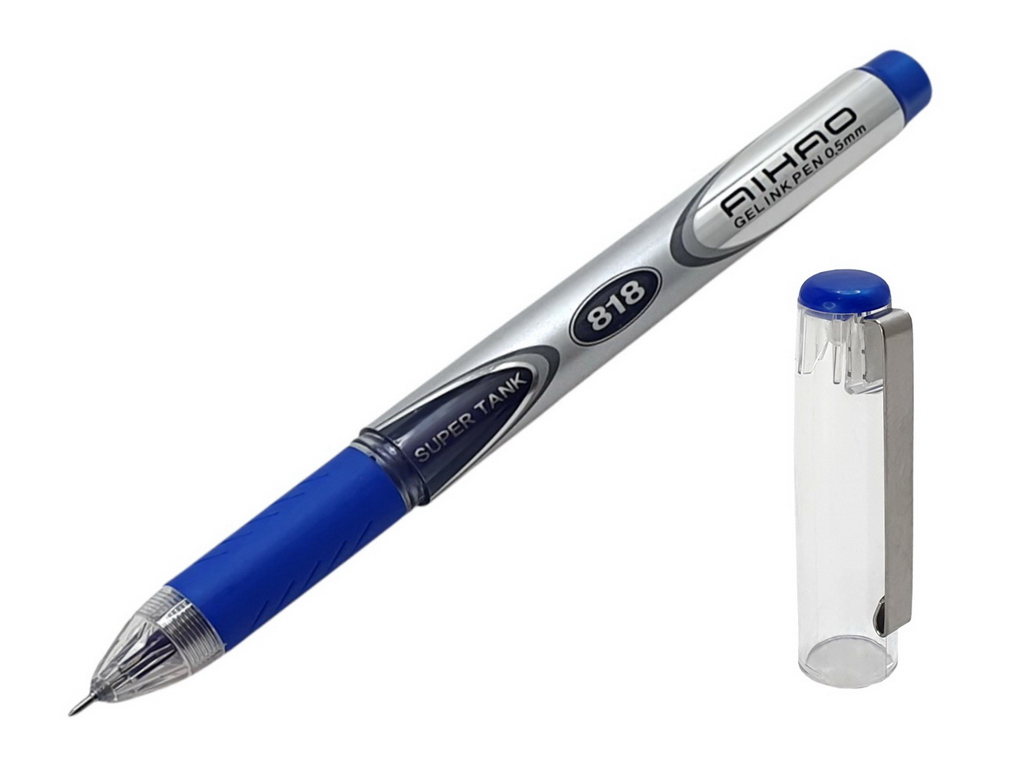 Ручка гелевая синяя Gel ink Pen. AIHAO AH818