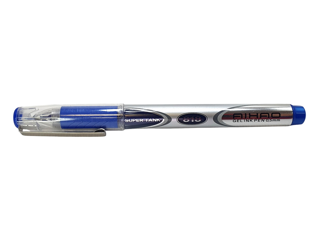 Ручка гелевая синяя Gel ink Pen. AIHAO AH818