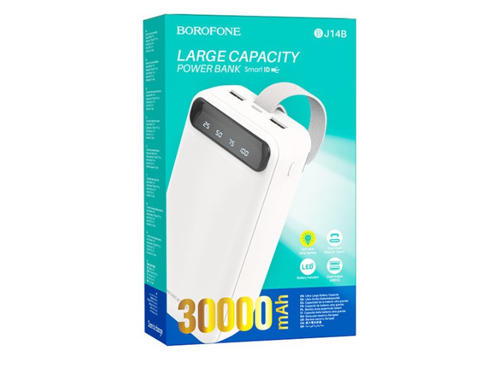 Повербанк 30-Ah, Borofone 86028 White