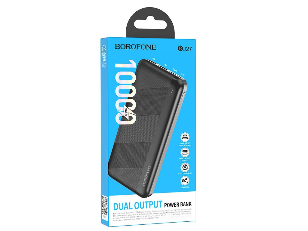 Повербанк 10-Ah, Borofone 87995 Black