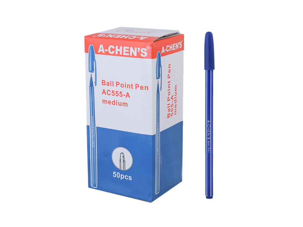 Ручка шариковая синяя. AIHAO CS-555