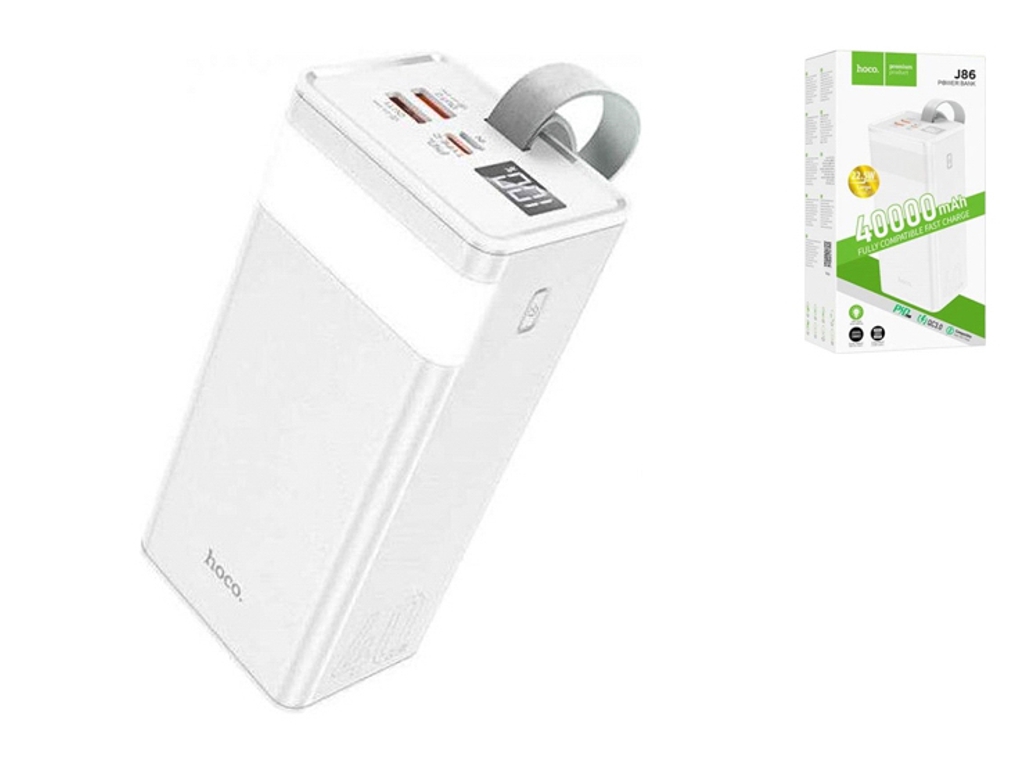 Повербанк J86 PD22.5W 40-Ah, Hoco 59221 White