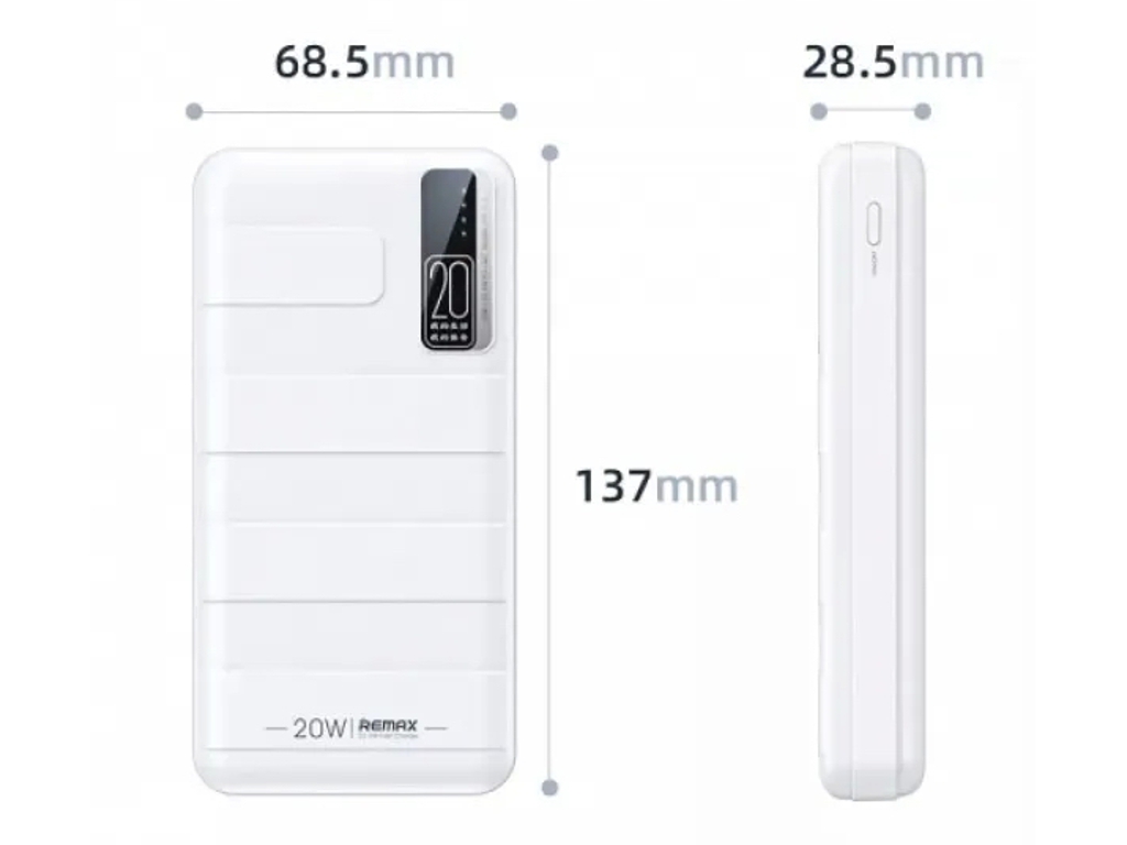 Повербанк RPP316 PD20W+QC22.5W 20m-An, Remax 541 White