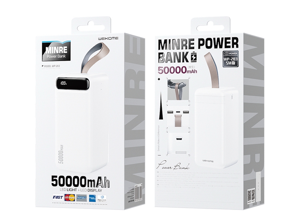 Повербанк WP283 50m-An, WK Design 1041 White