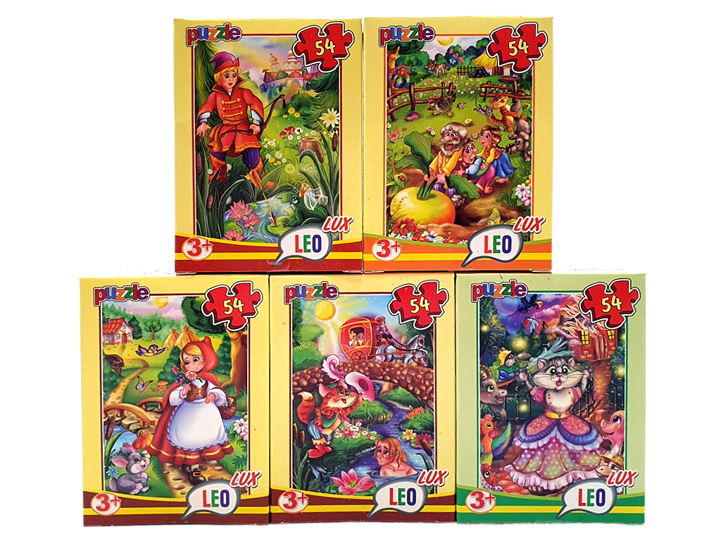 Купить Пазлы 54 элемента, Любимые сказки, Leo (цена за 1 шт) недорого