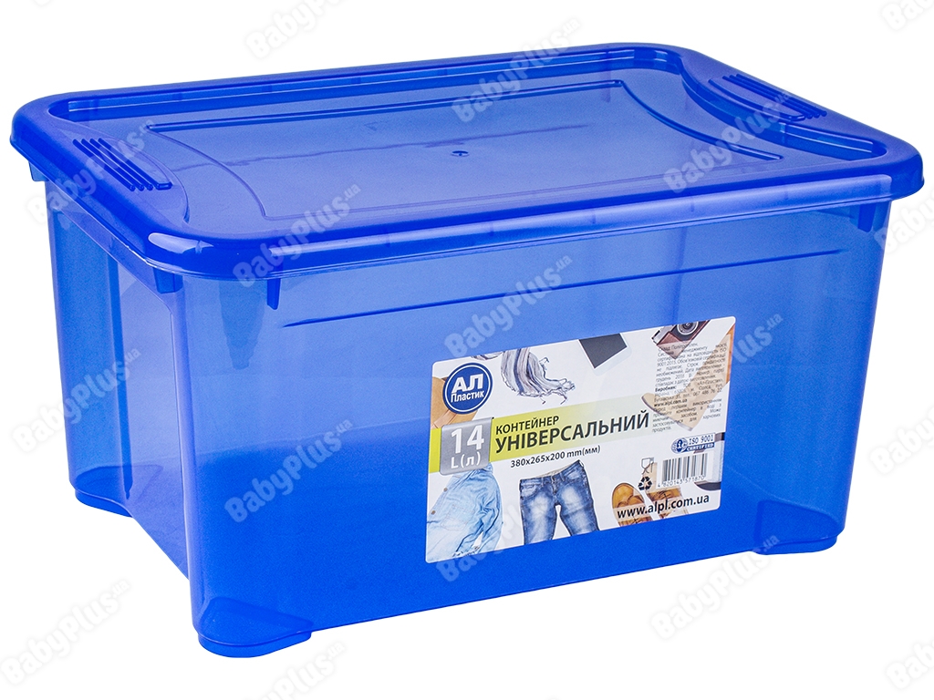Контейнер Ал-Пластик Easy box 14л синій