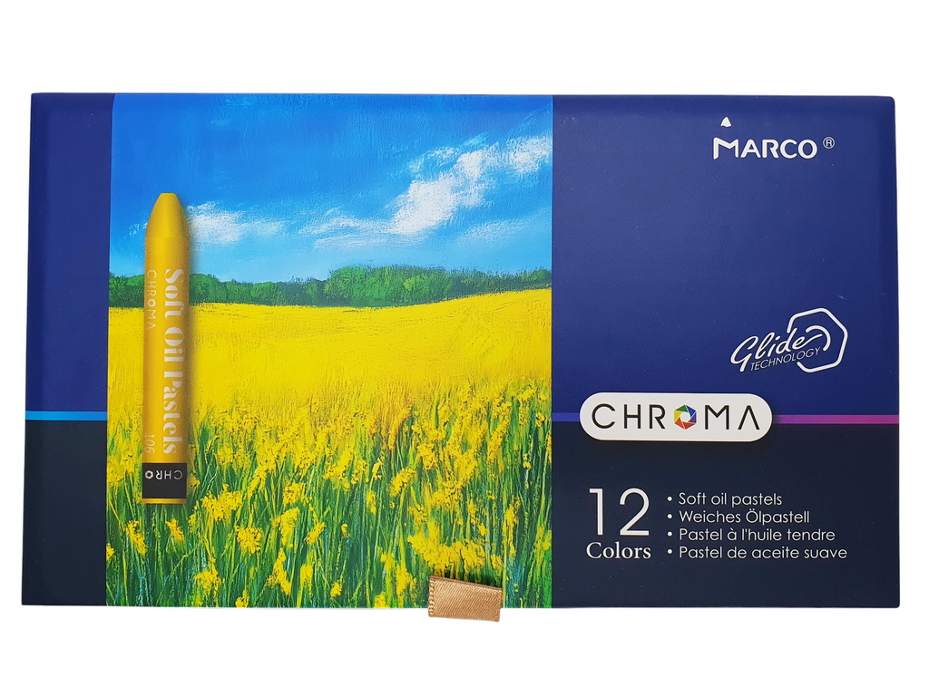 Пастель масляная профессиональная 12 цветов Chroma. Marco 1091-12CB