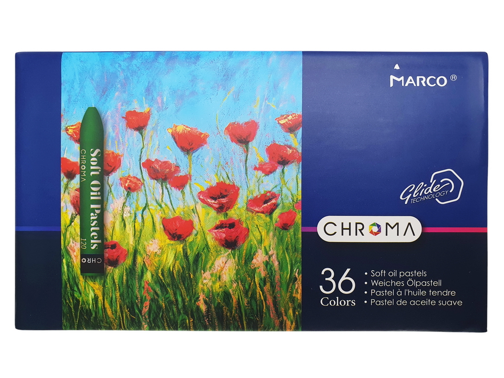 Пастель масляная профессиональная 36 цветов Chroma. Marco 1091-36CB
