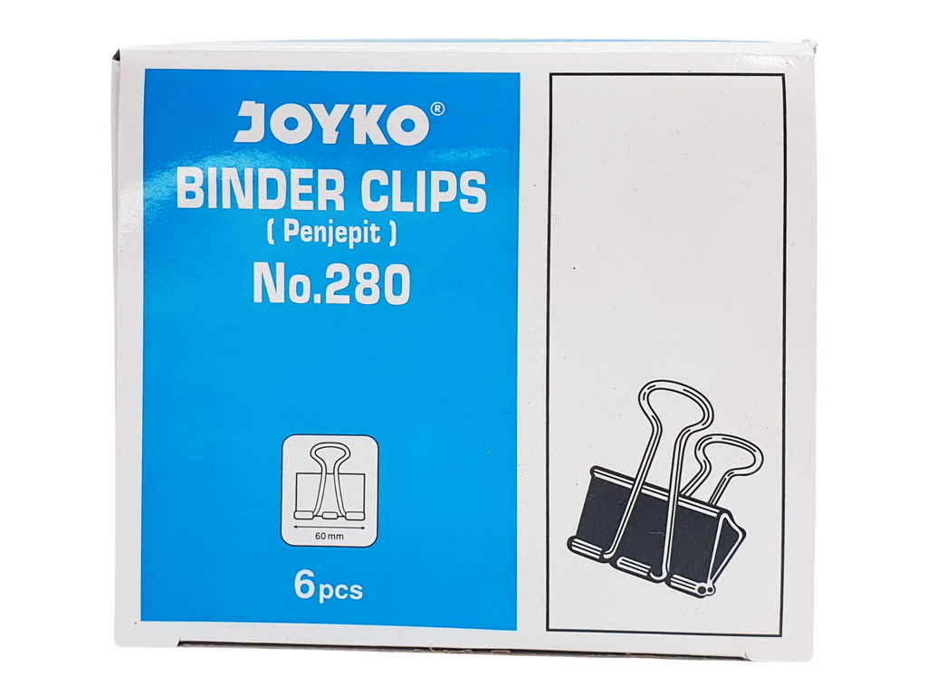 Біндери 60 мм. JOYKO 280. Цена за упаковку 6 шт.