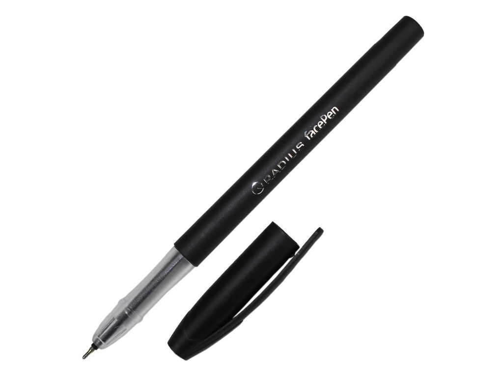 Ручка кулькова чорна. Radius Face pen