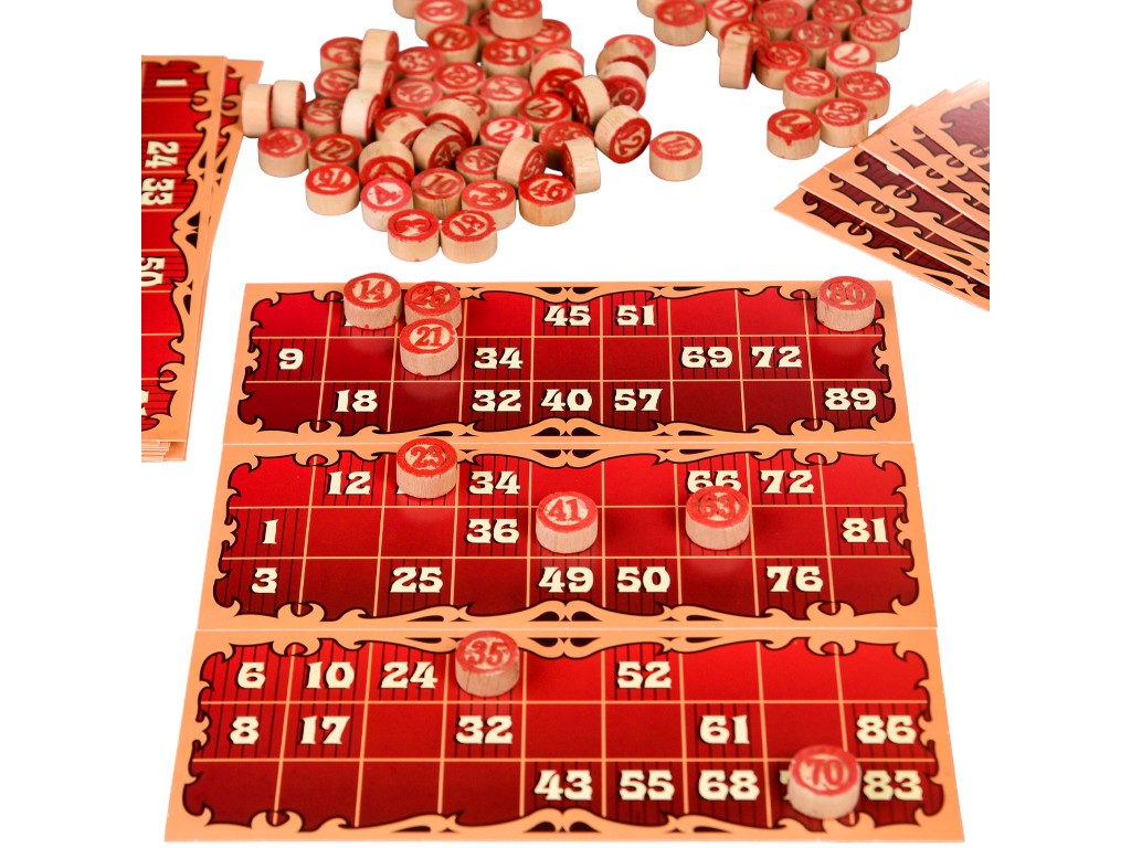 Настольная игра лото традиционное 30488, семейная, жетоны и карты, Strateg